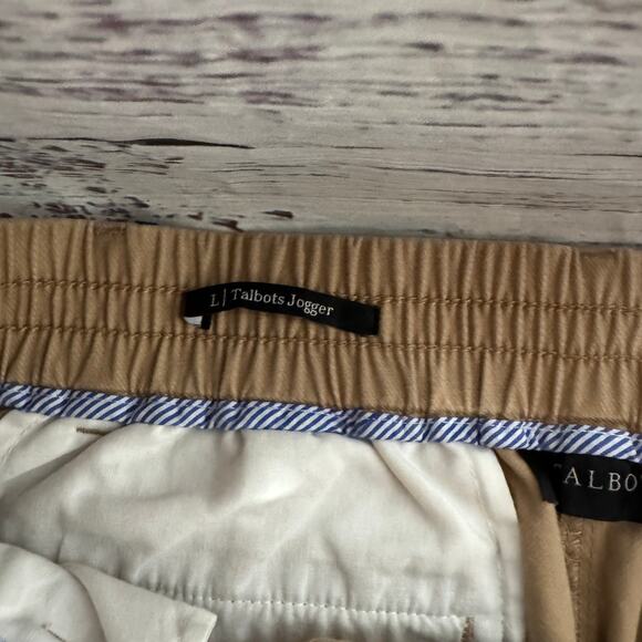 Talbots Khaki Jogger Womens Comfort Pants Large - Picture 4 of 5